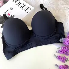 Sutiã Plus Size 3 Fechos  Reforçado Soutien  Sutia Com Bojo  Liso Alça Reforçada Aro Sustentação Sutian