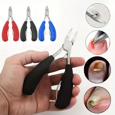 Alicate mola dupla De Cortar Unha Curvado Profissional Aço Inox - Manicure Pedicure Podologia De Unha！