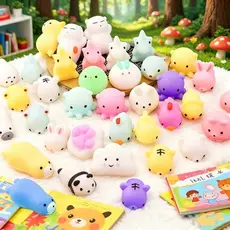 Kit10/20/30 Squishy Mochi Bichinho Macio De Apertar Squishie