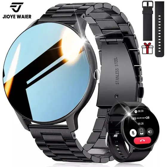 JIOYE Smartwatch Relogio Chamada Bluetooth Assistente IA à Prova d'Água Esportivo Relógio Smartwatch