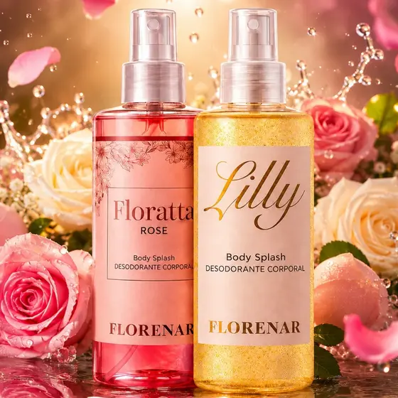 Body Splash Feminino Perfumes Lily e Floratta Rose 200ml Perfumado Longa Duração