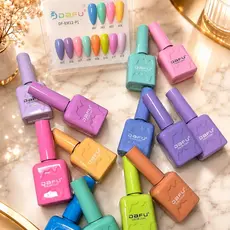 Kit 12 Esmaltes em Gel Dafu Tons Pastéis 10ml