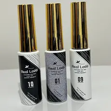 Kit 3 Esmalte em Gel Line Art Efeito Spider Real Love 10 ml