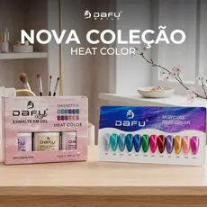 Kit Caixa 12 Esmaltes Em Gel Magnetico Heat Color Varias Cores 10 ml