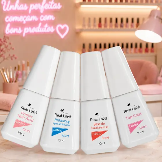 Kit Completo 4 Preparadores Real Love Linha Start 10 ml