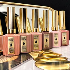 Kit 6 esmalte em Gel Helen Color Diamond 15 ml 25 ao 30