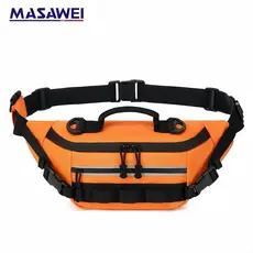 Bolsa de Cintura Masculina para Esportes ao Ar Livre, Bolsa Tática Multifuncional Transversal, Adequada para Ciclismo, P