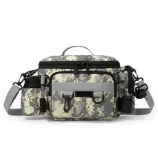 Mochila Tática Camuflada para Atividades ao Ar Livre, Bolsa de Cintura Multifuncional de Grande Capacidade para Homens,