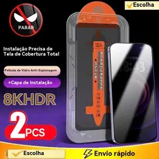 Adequado para iPhone171615131211ProMaxMini781516Película protetora de instalação antipoeira anti-privacidade Plus PlusXS