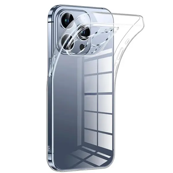 Ultra Fino Claro Silicone Caso Macio Para iPhone 17E 16 15 14 13 12 Mini 11 17Air Pro XS Max X XR 7 8 Plus Escudo Transp