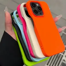 Moda Macio Doce Líquido Silicone Caso Para iPhone 16 11 12 13 14 15 17 Pro Max Plus À Prova De Choque Pára-Choques Volta