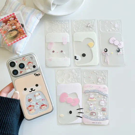 Adorável Filme Traseiro Fosco De Desenho Animado Para iPhone 16 Pro Max 17 À Prova D'água Resistente A Arranhões Pele Pr