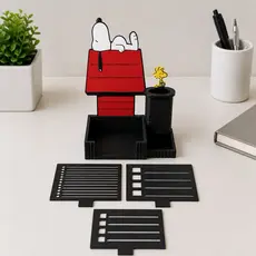 Organizador de Mesa Snoopy + 3 moldes
