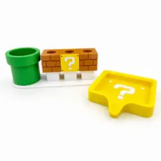 Kit Banheiro Super Mario | Porta Escovas 3 ou 4 Compartimentos + Porta Sabonete