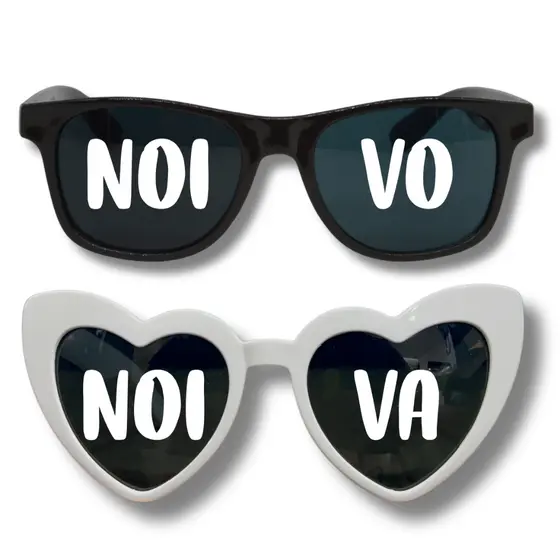 Kit 2 Óculos Escuro Para Casamento Noivo e Noiva Casei Com Proteção UV400