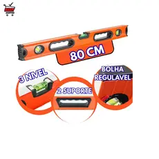 Nível Bolha Alumínio Prumo E Nível Com Imã 80cm 60cm 40cm E 19 Polegadas 3 Bolhas