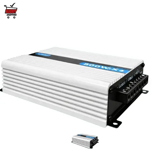 Amplificador Automotivo Som Módulo 800W RMS 4 Canais RCA Classe D Compacto KP-SC512 Prata