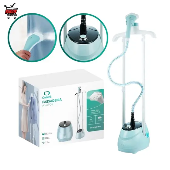 Passadeira a Vapor 10 Modos Tanque 1,8L Azul 110V/220V para Roupas Onistek ON-PR903