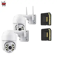Kit 2 Câmeras Segurança Wifi Externa yoosee Full HD + 2 Cartões SD 16GB