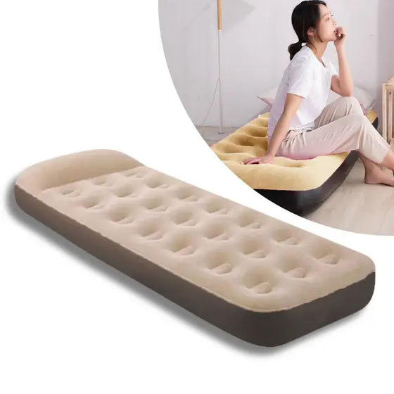 Cama De Ar Colchão Inflável Solteiro Casal Camping Praia Inflagem Manual VENTO2