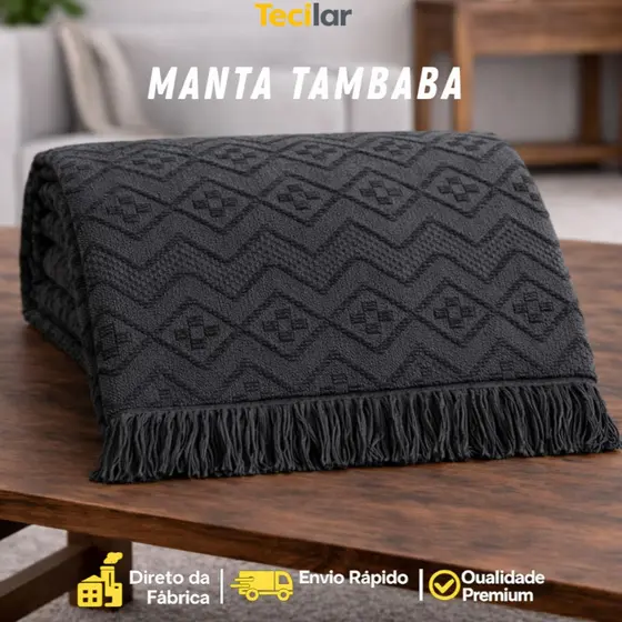 Manta 2,40x1,80m Grande para Sofá | Direto da fabrica | 100% Algodão | Capa Protetor | Decorativa