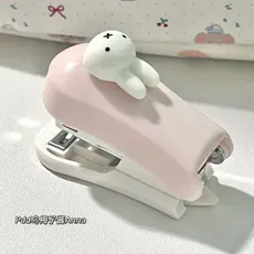 Miffy coelho Mini grampeador pequeno estudante portátil simples escritório pequeno economia de trabalho de alta aparênci