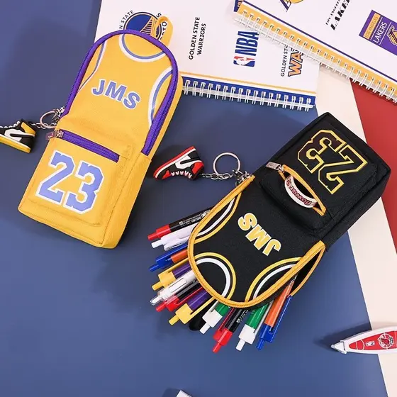 Estojo para lápis da Copa do Mundo Planet Bolsa escolar de armazenamento para estudantes da escola primária Estojo para