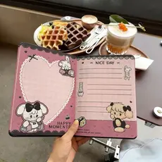 Renda doce legal bonito coelho caderno de couro de alto valor página para colorir livro dos desenhos animados coelho liv