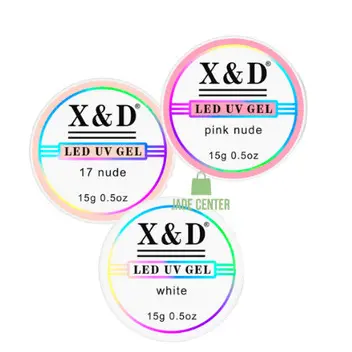 Kit 3 Gel 15g X&D Para Unhas Gel fibra XED XD Profissional Alongamento De Unha Molde F1