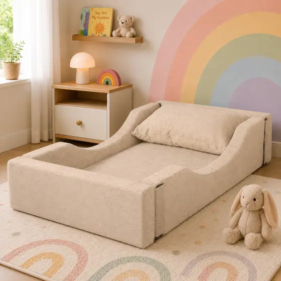 Cama Montessoriana Infantil Soninho Berço Desmontável Boucle