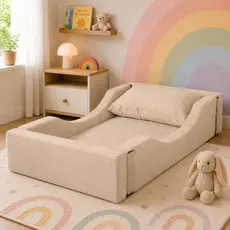 Cama Montessoriana Infantil Soninho Berço Desmontável Boucle