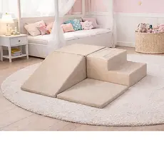Playground Circuito Sensorial Para Quarto Sala Infantil 100% Espuma Boucle 4 Peças