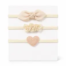 Kit 3 Faixas de Cabelo Bebê Menina RN  Tiaras Infantis Delicadas