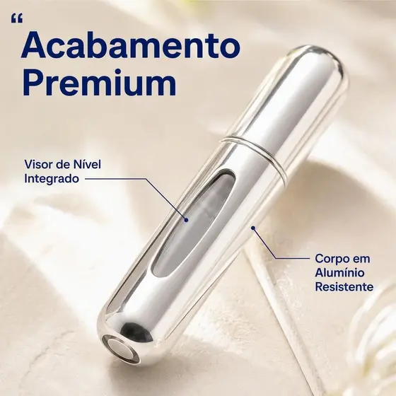 8/12/15 Pcs  Mini Perfumario Prata Moderno Qualidade Que Faz Diferença Vedação Eficaz Design Compacto Estiloso