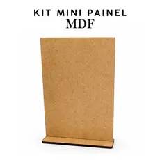 KIT 20 unidades Mini Painel MDF Cru 15x10cm 3mm Placa Totem Porta Foto Adesivo Lembrancinha Festa SOUT2