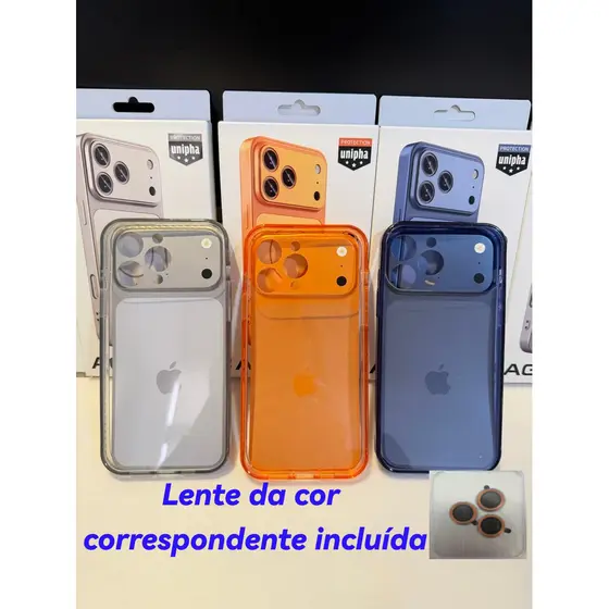 Nova capa de celular 2 em 1 com película traseira 17PM que se transforma instantaneamente para 17 Pro Max
