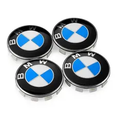 4 Unidades Genuínas BMW Emblema Roda Cubo Logotipo Aro Tampa Central 68 Mm Conjunto De 4 Tampas