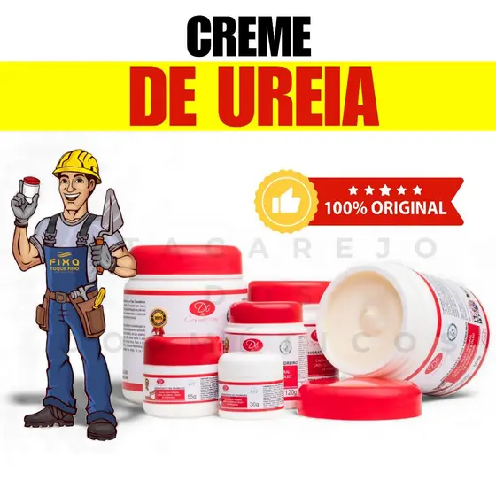 Creme De Pedreiro Ureia Cacau Amêndoas Glicerina Óleo Mineral Pés Rachados E Ressecados