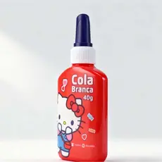 Leo&Leo Cola Branca Liquida Hello Kitty (10494) - Ideal para Projetos Manuais e Fãs de Hello Kitty
