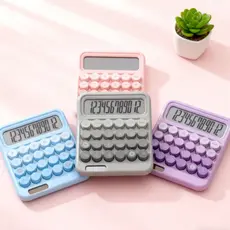 Calculadora Cor Única com Visor Inferior (JJ15) - Ideal para Cálculos Precisos e Design Colorido
