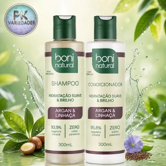 SHAMPOO E CONDICIONADOR BONI NATURAL 300ML