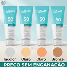 PROTETOR SOLAR FACIAL SUNLESS FPS50 60G (ESCOLHA O SEU)