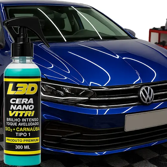 Cera Vitrificadora e Cristalizadora 300ml – Brilho Espelhado + Proteção