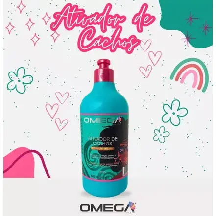 Ativador de Cachos Definição Intensa para Cacheadas 500ml Omega Hair