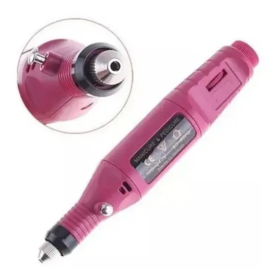 Lixadeira de Unhas Elétrica Profissional com Motor Bivolt - Design Leve, Velocidade Variável, Seguro
