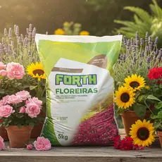 Substrato Condicionador Para Floreiras e Vasos - FORTH Floreiras 5kg | Pronto para Uso em Vasos