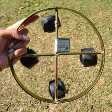 Suporte para vaso Redondo reforçado  4 rodas em aço e nylon