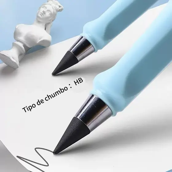 KIT 1/6 Lápis Infinito Nova tecnologia ilimitada escrita lápis sem tinta 2025 Escrever/Desenhar/Escritório/Personaliza