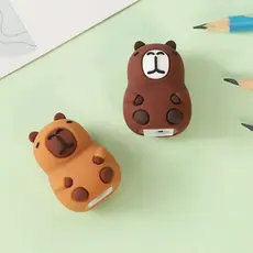 Mini Apontador Capivara 3D Fofo Papelaria Escolar Infantil Presente Criativo