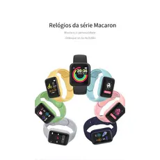 Smartwatch D20 - Relógio Inteligente y68 Esportivo Bluetooth Android/iOS - Com foto Na Tela Original